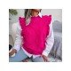  Pure Color Round Ncek Women's Knitwear Sweater