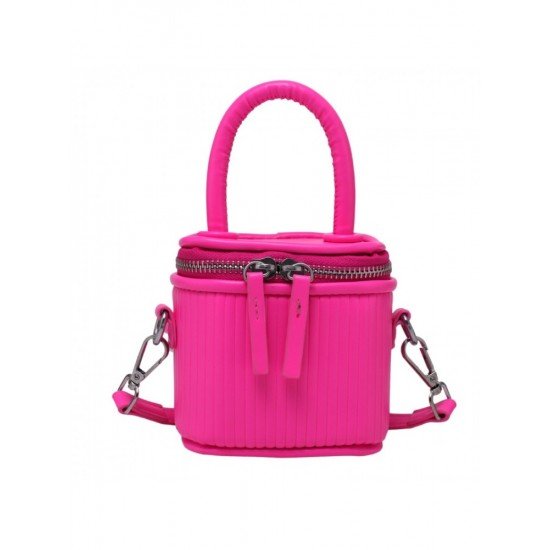  PU Pure Color Bucket Bag For Women