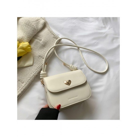  Fashion Simple Solid Color PU One Shoulder Bag