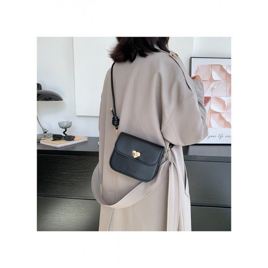  Fashion Simple Solid Color PU One Shoulder Bag