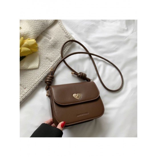  Fashion Simple Solid Color PU One Shoulder Bag