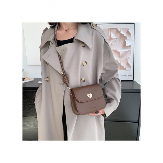  Fashion Simple Solid Color PU One Shoulder Bag