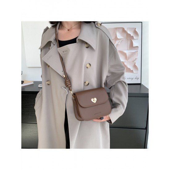  Fashion Simple Solid Color PU One Shoulder Bag