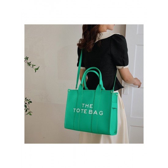 Versatile Letter Printed Tote Bags For Women