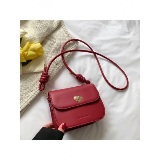  Fashion Simple Solid Color PU One Shoulder Bag