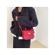  Fashion Simple Solid Color PU One Shoulder Bag