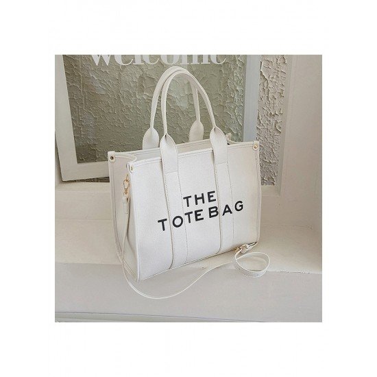 Versatile Letter Printed Tote Bags For Women