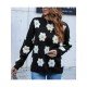  2022 Round Neck Flower Embroidery Women's Sweater