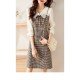  2022 Fall Plaid Patchwork Women's Dress