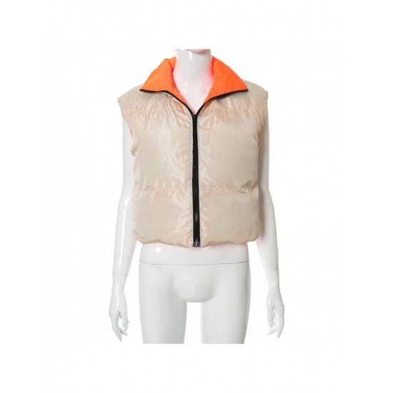  Front And Back Wear Women's Sleeveless Cotton Jacket