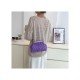  PU Rhinestone Pure Color Women's Shoulder Bags