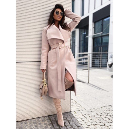 Winter Solid Long Sleeve Long Coats