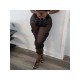  Casual Gauze See Through Pure Color Women's Pants