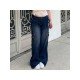  2022 Casual Loose Pure Color Denim Jeans