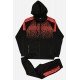 Printed Hooded 2 Piece Long Tracksuit Sets For Men