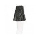  2022 PU Pure Color Hot Girl Pleated Skirt