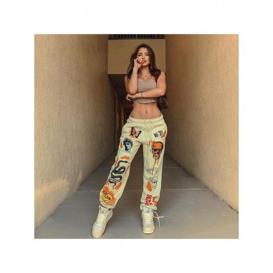  Fashion Multi-pattern Women's Casual Long Pants