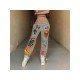  Fashion Multi-pattern Women's Casual Long Pants