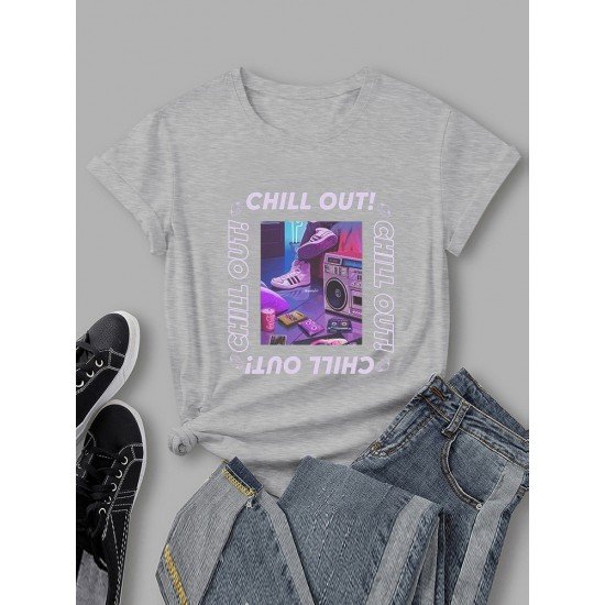 Street Fashionable Graphic T Shirts For Women