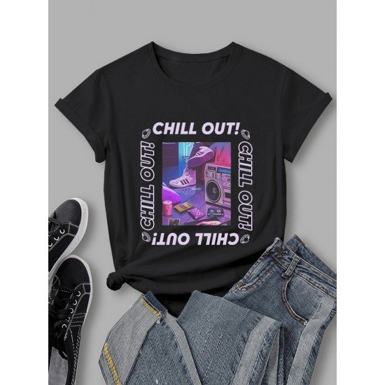 Street Fashionable Graphic T Shirts For Women