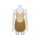  Sexy Plush Patchwork Backless Women's Sleeveless Dress