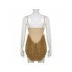  Sexy Plush Patchwork Backless Women's Sleeveless Dress