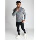  Pure Color Round Neck Men's Top