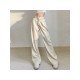 Trendy Solid Loose Straight Leg Trousers