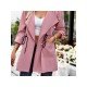  2022 New Commuter Pure Color Women's Coats