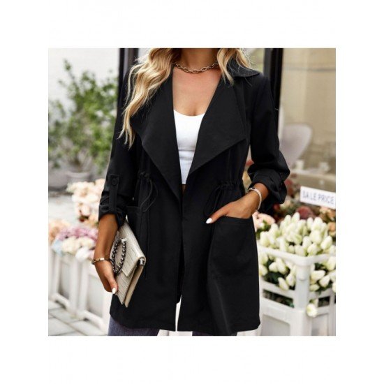  2022 New Commuter Pure Color Women's Coats