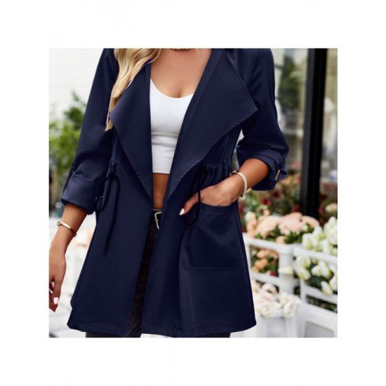  2022 New Commuter Pure Color Women's Coats