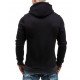  Winter Hooded Contrast Color Patchwork Men's Top