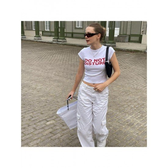  Summer Fashion Round Neck Letter Printing Women's T-shirt