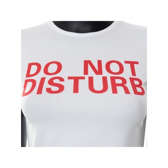  Summer Fashion Round Neck Letter Printing Women's T-shirt