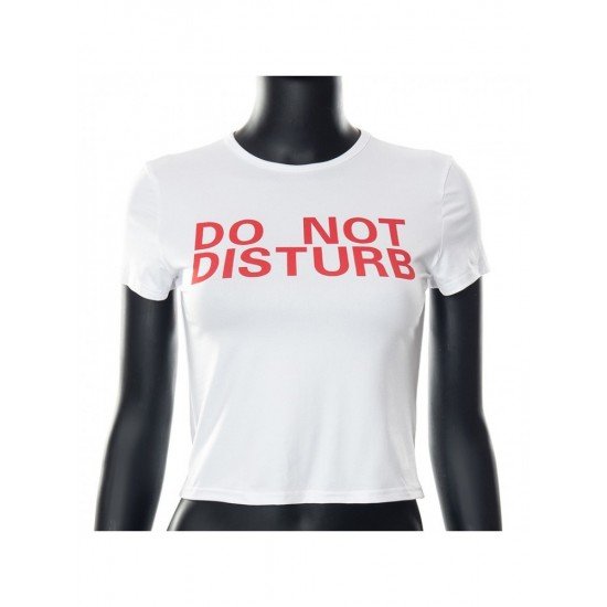  Summer Fashion Round Neck Letter Printing Women's T-shirt