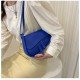  PU Pure Color Shoulder Bag For Women