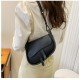  PU Pure Color Shoulder Bag For Women