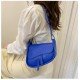  PU Pure Color Shoulder Bag For Women