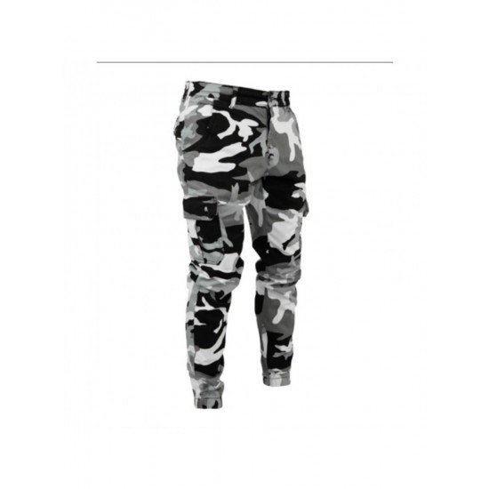 Street Camouflage Pencil Jean Cargo Pants