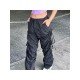  2022 Casual Ruched Pure Color Overalls Pants