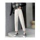  Pure Color High Waist Casual Women's Pants