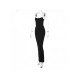 Ladies Black Backless Long Sleeveless Maxi Dress