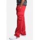 Street White Wide Leg Cargo Trousers For Women