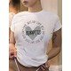 Letter Heart Graphic T Shirts For Women