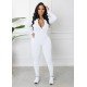  2022 Fall Pure Color Women's Long Sleeve Jumpsuit