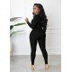  2022 Fall Pure Color Women's Long Sleeve Jumpsuit