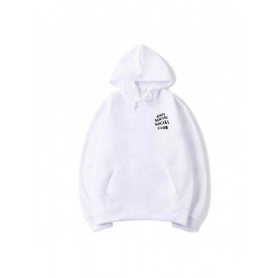 Simple Casual Letter Printed Men Hoodies Tops