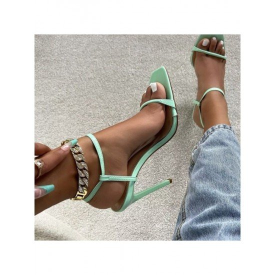 Summer Ladies Stiletto Ankle Strap Heels 