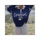 Oversized Star Letter Blue Polo Neck Sweaters