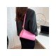  Korean Solid Color Stone Pattern Shoulder Bag